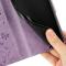  Samsung Galaxy S25 Edge Fodral Med Blommigt Tryck Lila - Teknikhallen.se