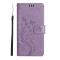  Samsung Galaxy S25 Edge Fodral Med Blommigt Tryck Lila - Teknikhallen.se