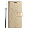  Samsung Galaxy S25 Edge Fodral Med Blommigt Tryck Guld - Teknikhallen.se