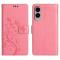  Samsung Galaxy S25 Edge Fodral Med Blommigt Tryck Rosa - Teknikhallen.se