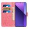  Samsung Galaxy S25 Edge Fodral Med Blommigt Tryck Rosa - Teknikhallen.se