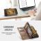 CASEME CASEME Samsung Galaxy S25 Edge Fodral Multifuntionell Brun - Teknikhallen.se