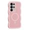  Samsung Galaxy S25 Ultra Skal MagSafe Wavy Matt Rosa - Teknikhallen.se
