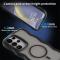  Samsung Galaxy S25 Ultra Skal MagSafe Wavy Matt Svart - Teknikhallen.se