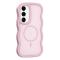  Samsung Galaxy S25 / S24 Skal MagSafe Wavy Matt Rosa - Teknikhallen.se