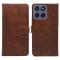  Motorola Edge 60 / 60 Fusion Fodral Läder Brun - Teknikhallen.se