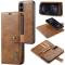 DG.MING DG.MING Galaxy S25 Edge 2in1 Magnet Fodral / Skal Brun - Teknikhallen.se