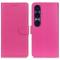  Sony Xperia 1 VII Fodral Litchi Läder Rosa - Teknikhallen.se