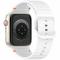  Apple Watch 42/44/45/46/49 mm Armband Silikon Wave Vit - Teknikhallen.se