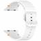  Apple Watch 42/44/45/46/49 mm Armband Silikon Wave Vit - Teknikhallen.se