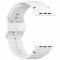  Apple Watch 42/44/45/46/49 mm Armband Silikon Wave Vit - Teknikhallen.se