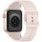  Apple Watch 42/44/45/46/49 mm Armband Silikon Wave Rosa - Teknikhallen.se