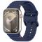  Apple Watch 42/44/45/46/49 mm Armband Silikon Wave Blå - Teknikhallen.se