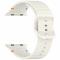 Apple Watch 42/44/45/46/49 mm Armband Silikon Wave Off White - Teknikhallen.se
