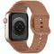  Apple Watch 42/44/45/46/49 mm Armband Silikon Wave Brun - Teknikhallen.se