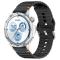 Klockarmband 22 mm Silikon Wave Design Svart - Teknikhallen.se