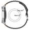  Klockarmband 22 mm Silikon Wave Design Svart - Teknikhallen.se