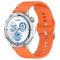  Klockarmband 22 mm Silikon Wave Design Orange - Teknikhallen.se