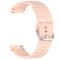  Klockarmband 22 mm Silikon Wave Design Rosa - Teknikhallen.se