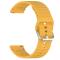 Klockarmband 22 mm Silikon Wave Design Gul - Teknikhallen.se
