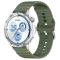  Klockarmband 22 mm Silikon Wave Design Militär Grön - Teknikhallen.se
