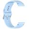  Klockarmband 22 mm Silikon Wave Design Ljus Blå - Teknikhallen.se