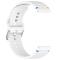  Klockarmband 20 mm Silikon Wave Design Vit - Teknikhallen.se