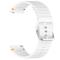  Klockarmband 20 mm Silikon Wave Design Vit - Teknikhallen.se