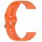  Klockarmband 20 mm Silikon Wave Design Orange - Teknikhallen.se