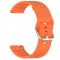  Klockarmband 20 mm Silikon Wave Design Orange - Teknikhallen.se