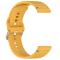  Klockarmband 20 mm Silikon Wave Design Gul - Teknikhallen.se