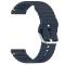  Klockarmband 20 mm Silikon Wave Design Mörk Blå - Teknikhallen.se