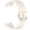  Klockarmband 20 mm Silikon Wave Design Beige - Teknikhallen.se