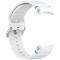  Galaxy Watch 5/5 Pro/6/7/FE Armband Silikon Wave Design Vit - Teknikhallen.se