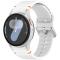  Galaxy Watch 5/5 Pro/6/7/FE Armband Silikon Wave Design Vit - Teknikhallen.se