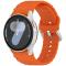  Galaxy Watch 5/5 Pro/6/7/FE Armband Silikon Wave Design Orange - Teknikhallen.se