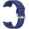  Galaxy Watch 5/5 Pro/6/7/FE Armband Silikon Wave Design Blå - Teknikhallen.se