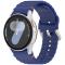  Galaxy Watch 5/5 Pro/6/7/FE Armband Silikon Wave Design Blå - Teknikhallen.se