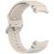  Galaxy Watch 5/5 Pro/6/7/FE Armband Silikon Wave Design Beige - Teknikhallen.se
