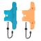 JYS JYS 2 st Nintendo Switch 2 Joy-Con Strap/Extender Blå / Röd - Teknikhallen.se