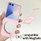  Samsung Galaxy Z Flip 7 Skal MagSafe Skin Touch Rosa - Teknikhallen.se
