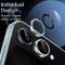 ENKAY ENKAY Samsung Galaxy Z Flip 7 Linsskydd Svart - Teknikhallen.se