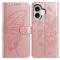  iPhone 17 Fodral Med Fjäril Tryck Roséguld - Teknikhallen.se