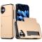  iPhone 17 Skal Hybrid Med Kortfack Guld - Teknikhallen.se