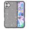  iPhone 17 Skal Hybrid Glitter Svart - Teknikhallen.se