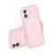  iPhone 17 Skal MagSafe Hybrid Glitter Rosa - Teknikhallen.se