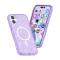  iPhone 17 Skal MagSafe Hybrid Glitter Lila - Teknikhallen.se