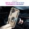  iPhone 17 Skal Shockproof Hybrid Ring Guld - Teknikhallen.se