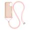  iPhone 17 Skal TPU Med Mobilsnöre Rosa - Teknikhallen.se