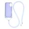  iPhone 17 Skal TPU Med Mobilsnöre Lila - Teknikhallen.se